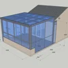 foshan aluminum sun house garden mini green houses safety tempered glass sunrooms manufacturer