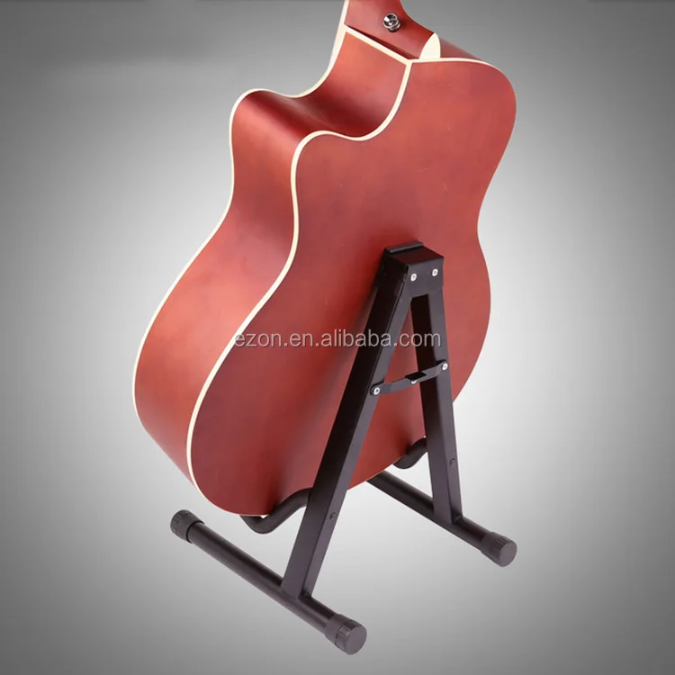 High Quality Black Iron Aframe Guitar Stand For Electric And Acoustic Guitars Also Suitable As