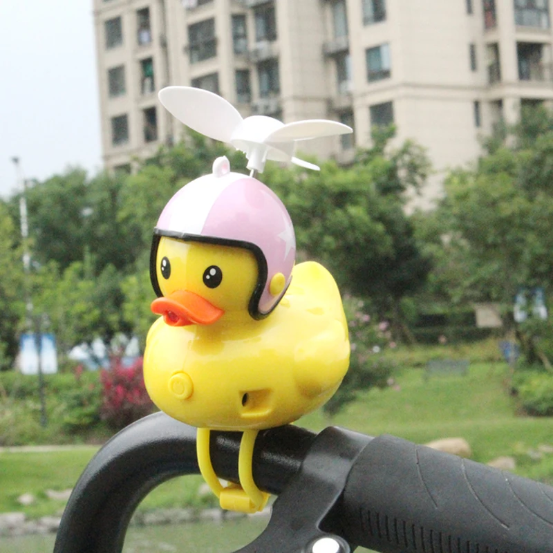 Details about   Cartoon Duck Head Light Shining Duck Bicycle Bells Handlebar Bicycle Accessories 
