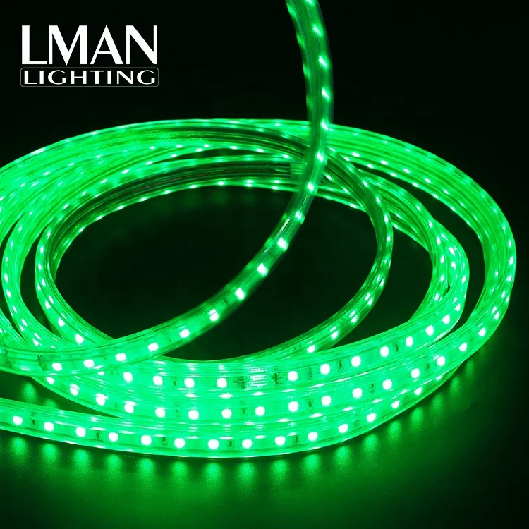 Hot sale house outdoor 60led smd 5050 red green blue flex led rope strip light