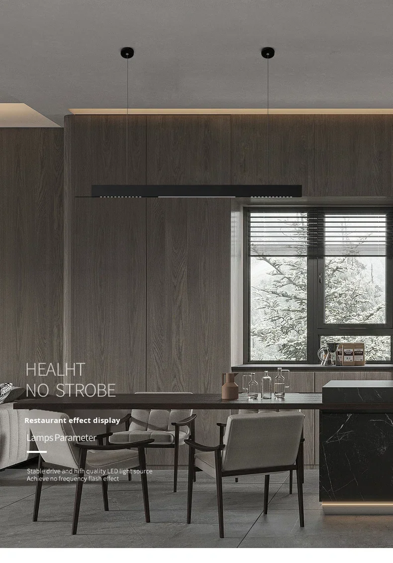 product grid pendant light strip eye protection aluminum alloy 6000k ra90 1200mm office lighting minimalist design-13