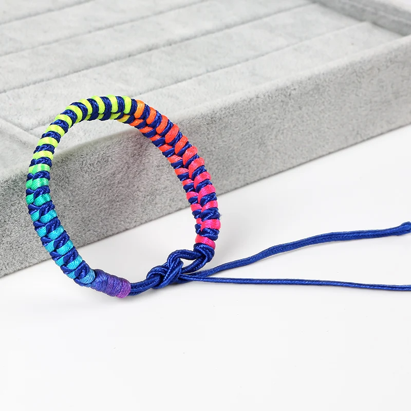 Handmade Braided Rainbow Rope Bracelet Jewelry Set Gifts Buy Handmade