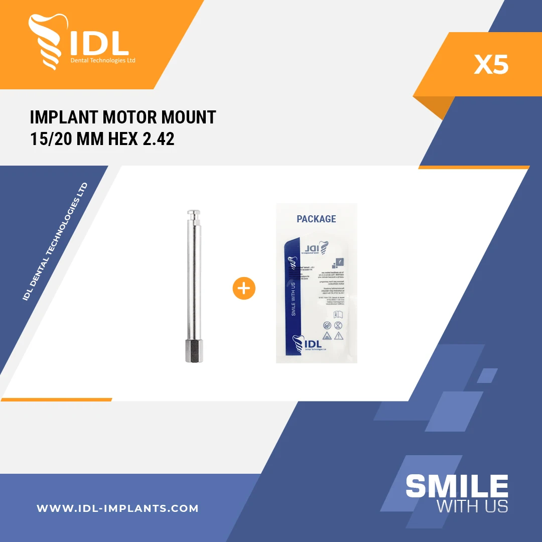 Implants Motor Mount 15/20 Mm Hex 2.42 Dental Product And Equipment