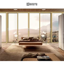 Thương mại dự &aacute;n 136D nội thất an ninh nh&ocirc;m k&iacute;nh trượt ph&iacute;a trước cửa ra v&agrave;o với n&acirc;ng cửa hệ thống cho nh&agrave; ở