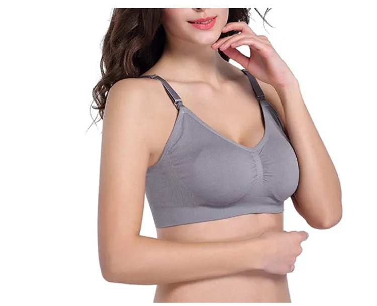 Hot Selling Soft Wireless Seamless Maternity Bra Hand Free Women Nursing Bra