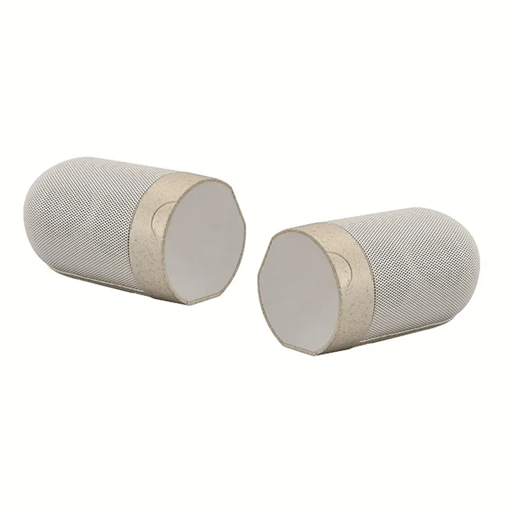 Sustainable Soundbar Bluetooth Stereo Speaker Set Recycled Organic Wheat Straw Wireless Speaker - ANKUX.COM