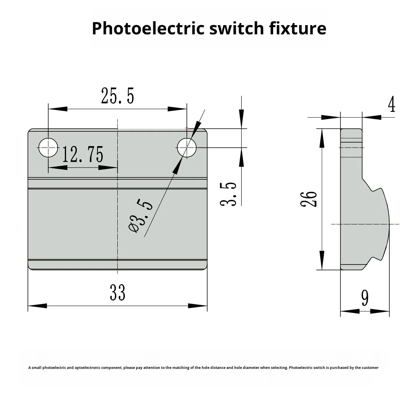 product photoelectric switch holder d28 third generation line rod aluminum alloy grade 1000 series lean pipeline accessories profile-14