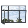 Strong tilt turn casement thermal break aluminum window anti theft