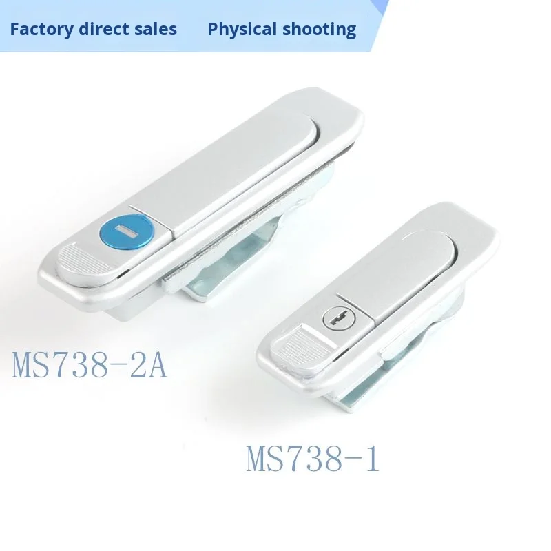 MS738-1 Electric Cabinet Flat Lock Industrial Mechanical Door Lock Aluminum Profile Distribution Box Lock for Cabinets factory