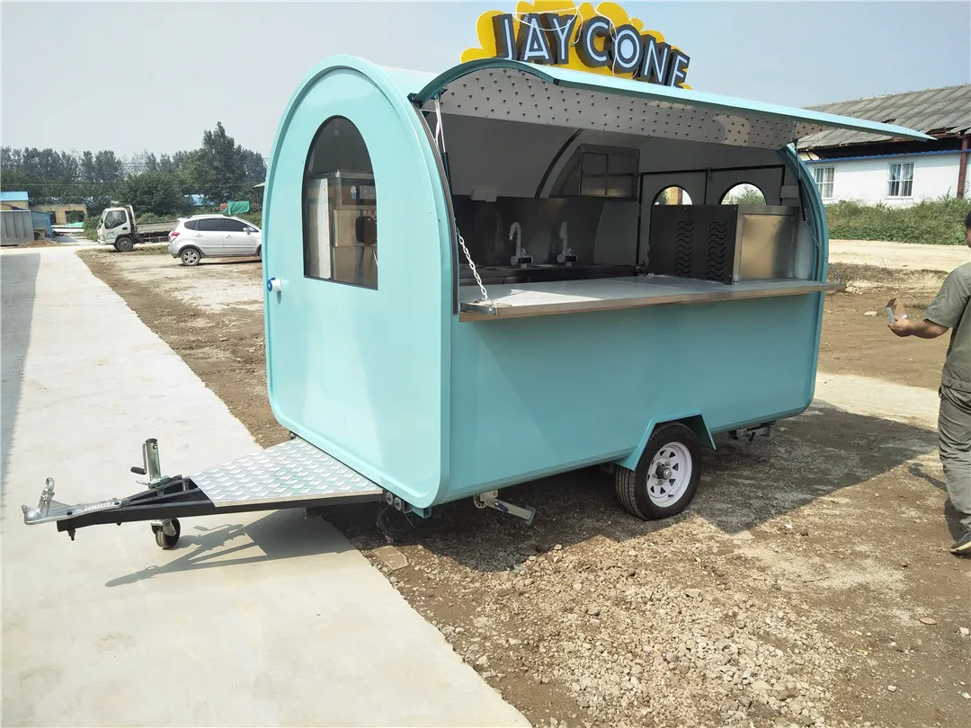 New Type Street Mobile Food Cart / Coffee Vending Trailer / Food Carts Food Trucks Mobile Food