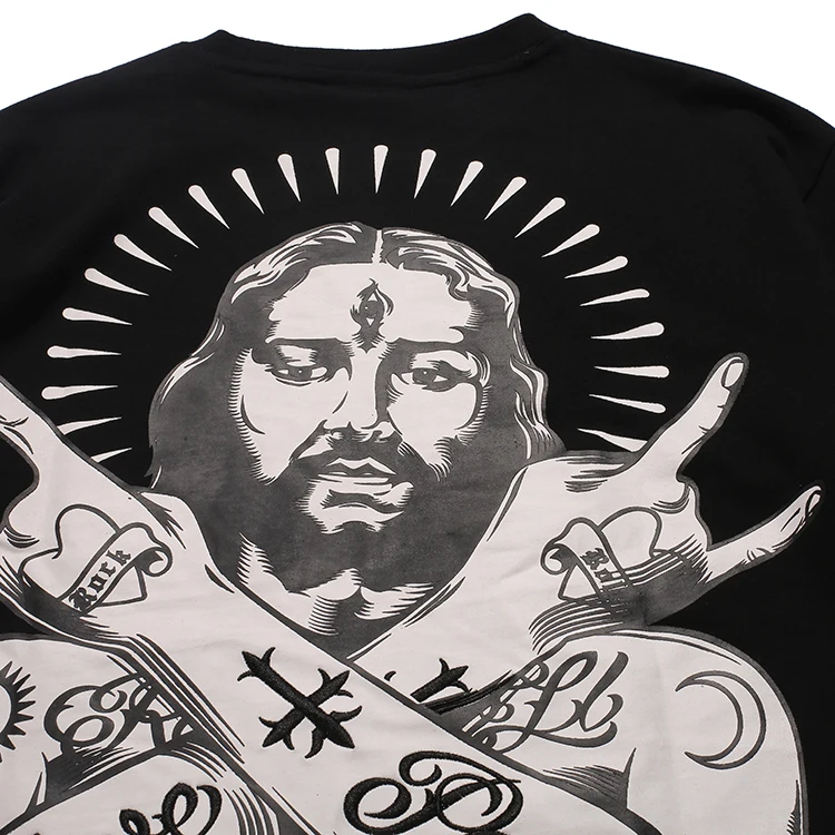 Cool Jesus Print Custom Summer Tops Trench Youth Urban Streetwear Hip ...