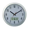 quartz wall clock with LCD date display