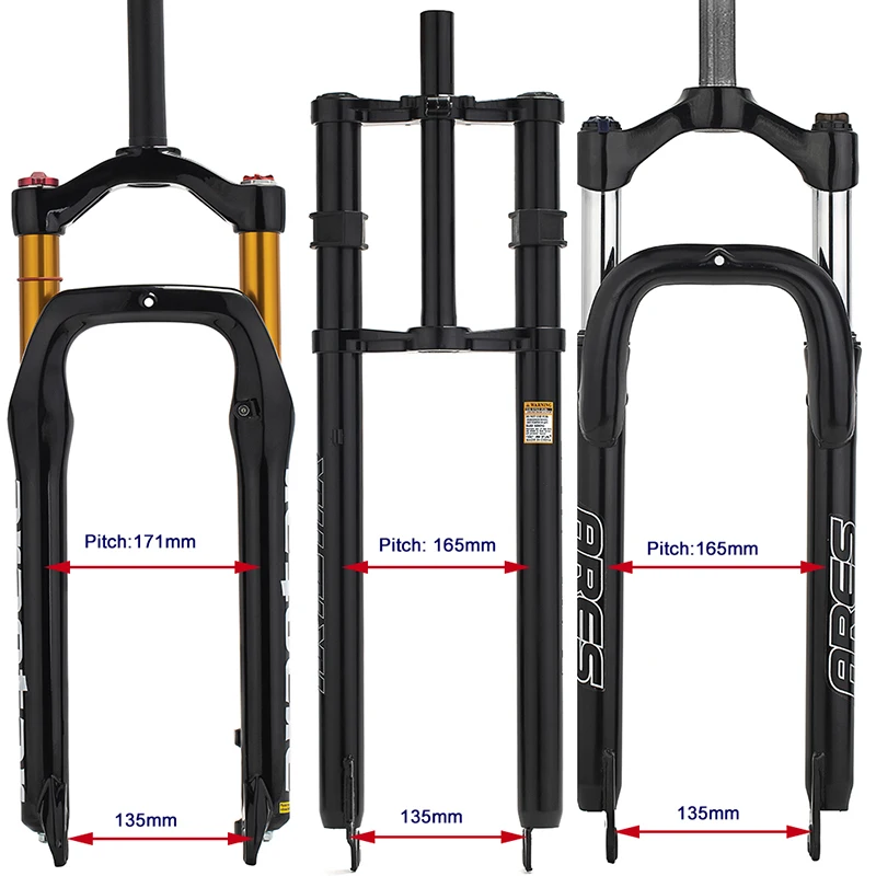 Bicycle Front Suspension Fork 20 24 26 For 40inch Tire Fat Bike