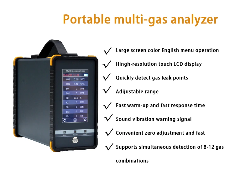 S360 Portable air gas analyzer with cooling probe high temperature and humidity measurement function