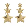 Europe and the United States simple long temperament earrings female personality three-dimensional star fringe geometry earrings