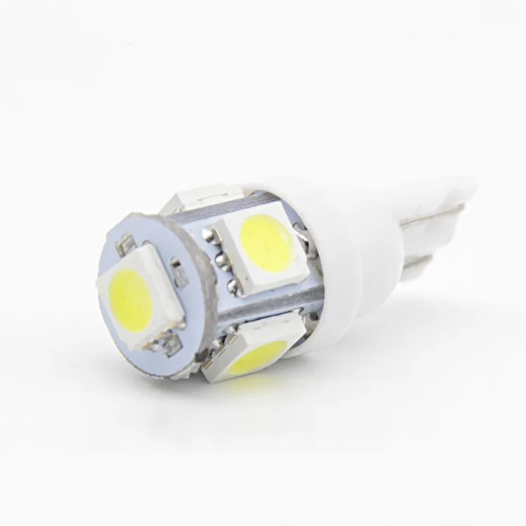 Most popular auto bulb  led t10  car light  W5W 194 168 5050 5 SMD for car accessories