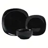 China Factory Ceramic Solid Glaze Dinnerware Sets Square Dinner Sets