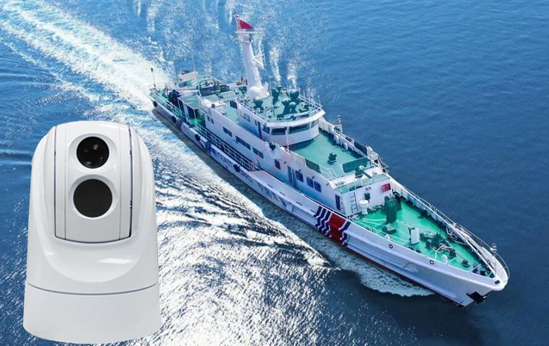 Marine Coast Guard Boat Mounted Infrared Thermal Imaging Ptz Camera