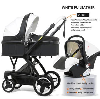 baby stroller 3 in 1 with car safety seat bassinet