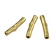 Rhodium Gold Plated Curved Crimp Metal Brass Tube Spacer Beads For Jewelry Jewellery Making Supplies
