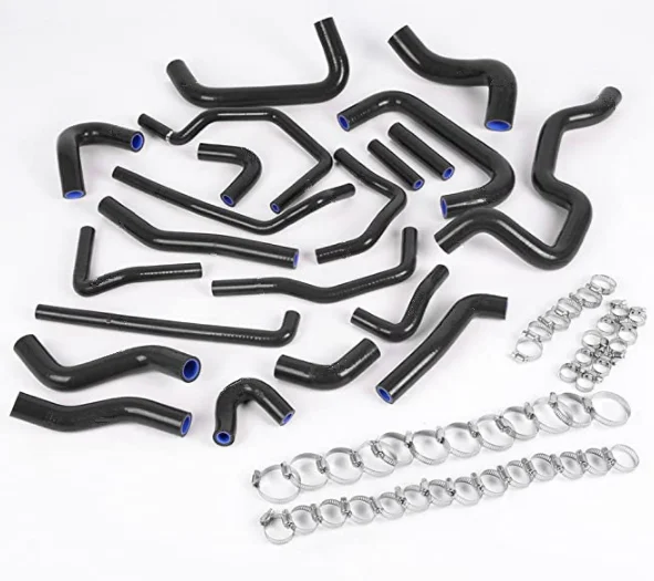 Silicone Ancillary Coolant Hose Kit Clamps For Toyota Mr2 Turbo 2.0l