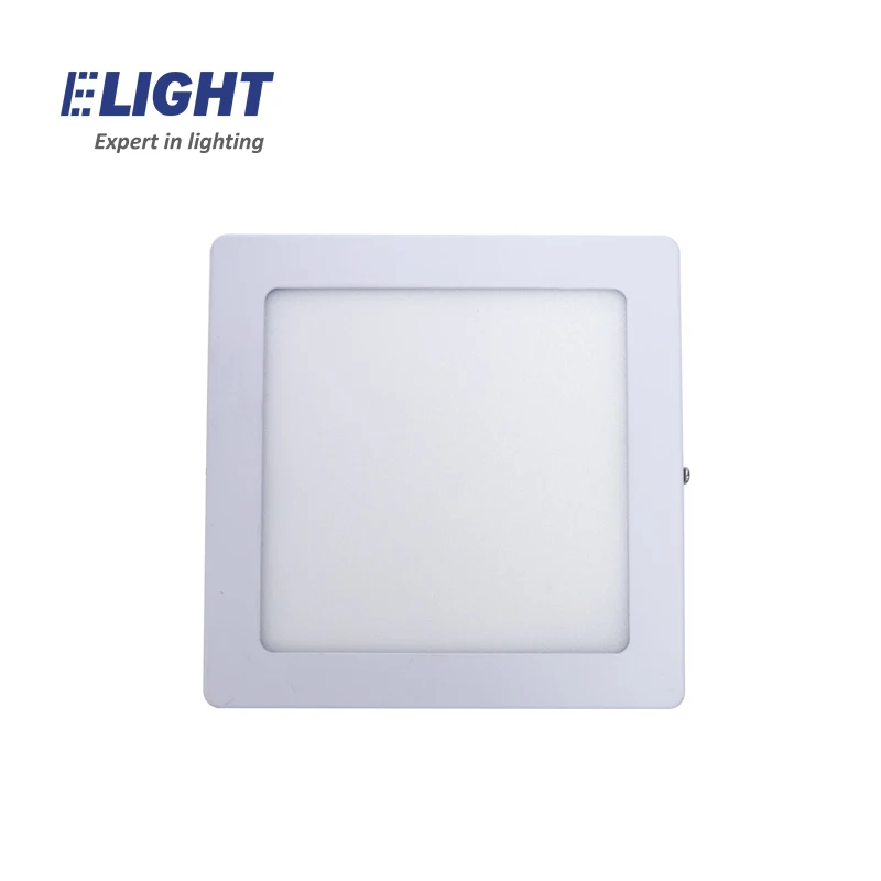 12w 18w 24w square ceiling mounted surface LED downlight panel light led panel light plastic ceiling panel