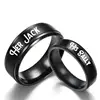 Top Selling Her Jack His Sally Stainless Steel Couple Ring Best Valentine's Day Gift for Lovers