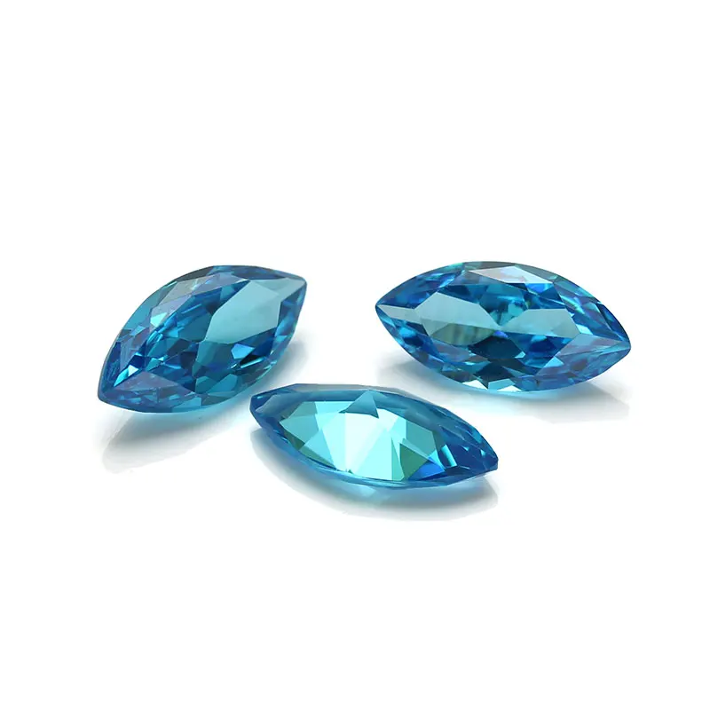 Messi loose Gemstones Marquise cut Aquamarine cubic zirconia