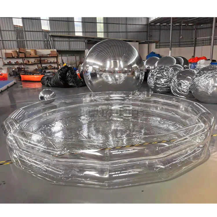 Inflatable clear swimming water pool PVC spa tube