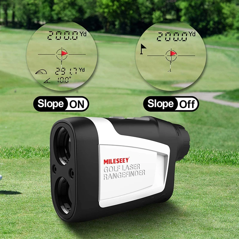 Mileseey PF210+ 600M Golf Laser Rangefinder Golf Slope Adjusted Mode Sport Laser Distance Meter Rangefinder for Hunting