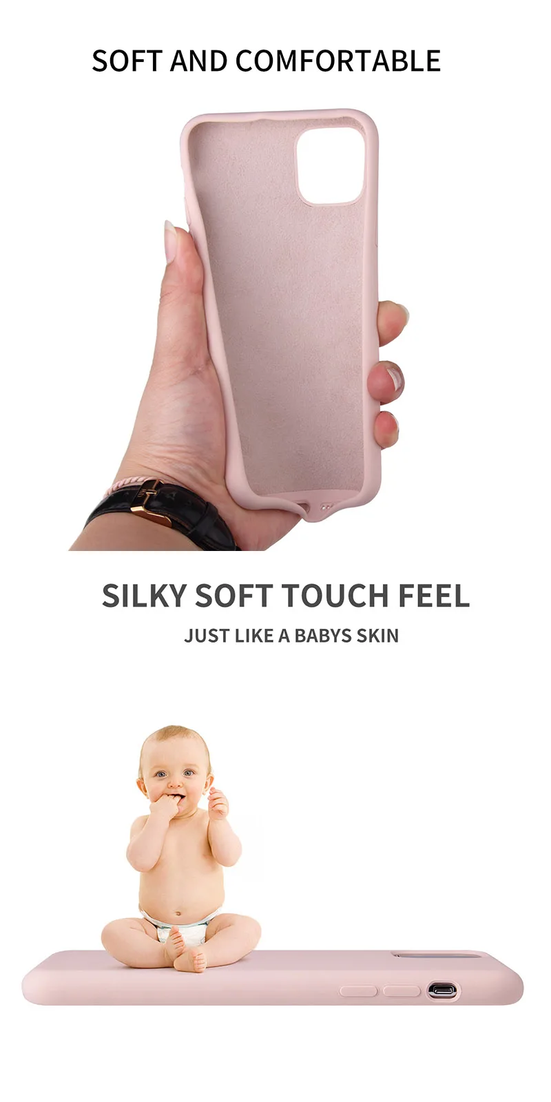 2020 High Quality Phone Accessories For iPhone XS Max Case Anti-fall Pure Liquid Silicone Phone Case For iPhone X Covers