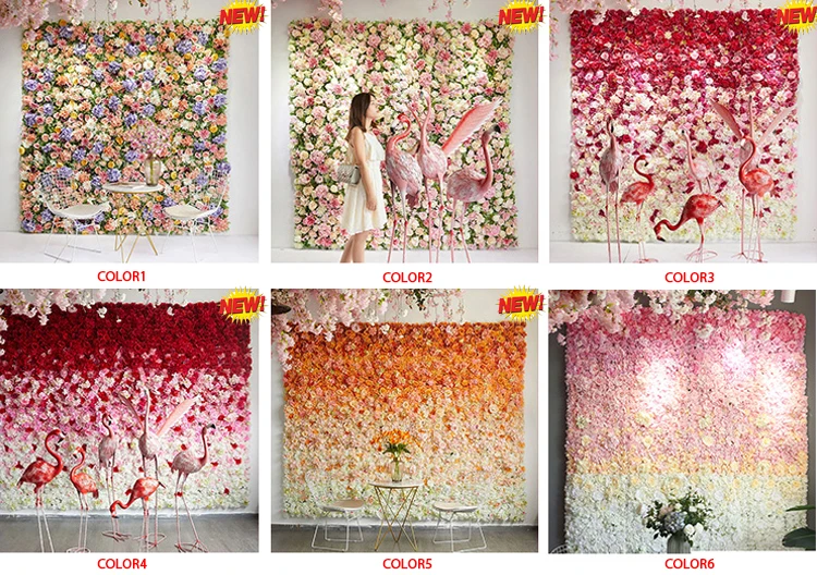 Guangzhou Decorative Beautiful Giant Rose Artificial Flower Wall Decor