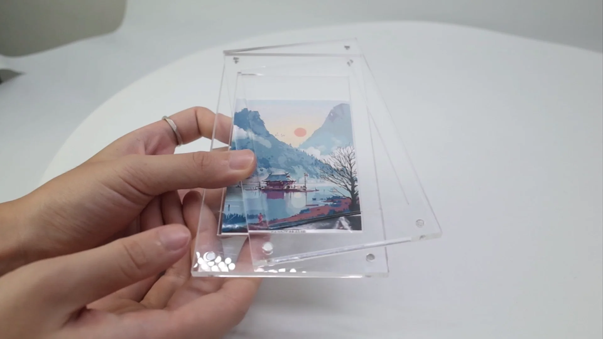 Thickness Frameless Picture Frame Acrylic Photo Frames