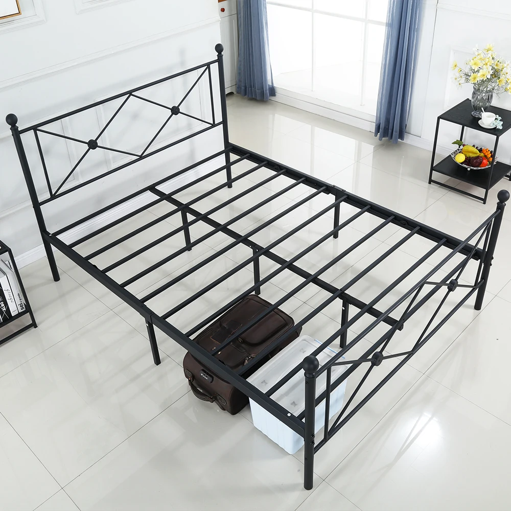 Full Size Metal Bed Frame With Headboard And Footboard,Five Years