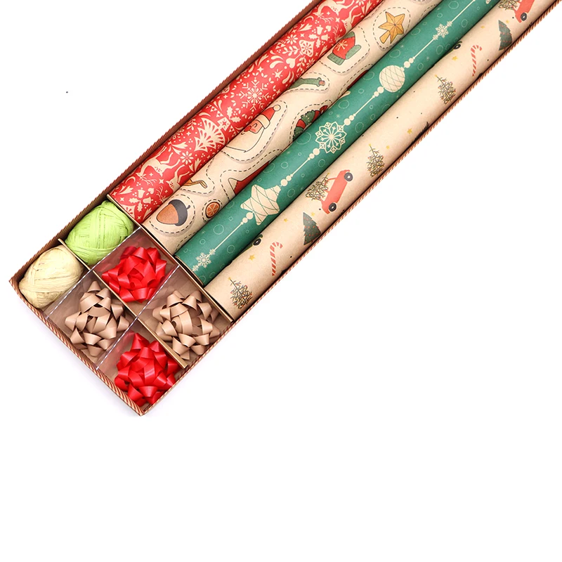 Reversible Custom Beautiful Roll Wrapping Paper Christmas Gift Wrapping