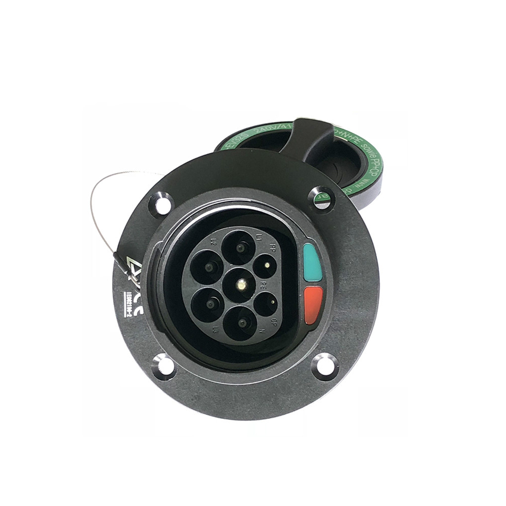 Iec 62196 16a 32a Single Phase Three Phase Type 2 Male Socket Ac Socket