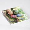 Customized Desktop Lucite Tray Candy Bowl Acrylic Block with Milled Circle Hole
