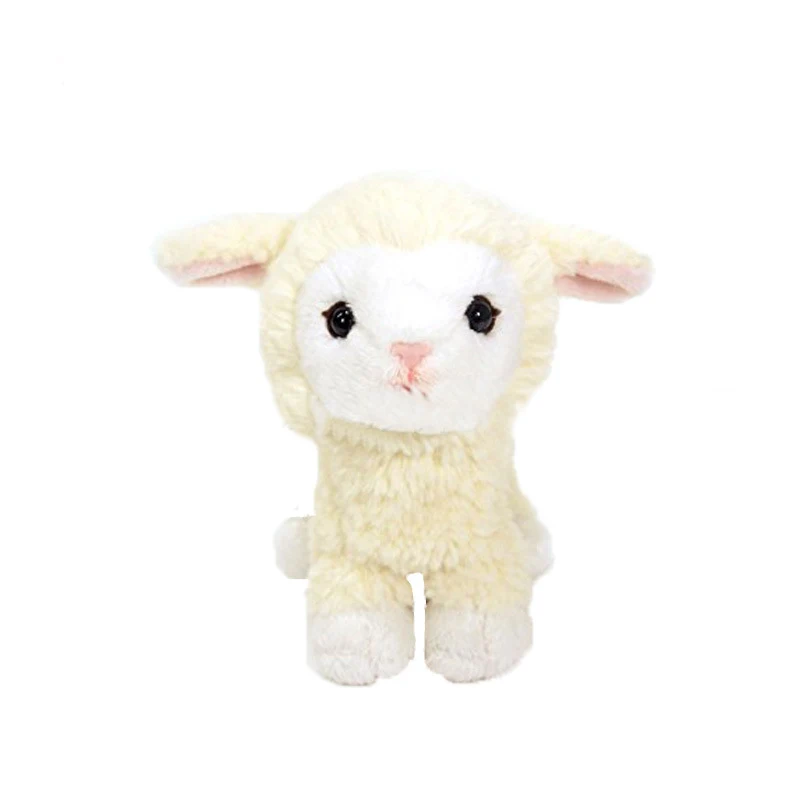 white lamb stuffed animal