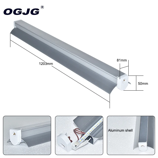 Modern OGJG T5 Dimming Linable Lighting Fixture Industrial Batten LED Tube Light For Shop Factory Workshop Warehouse