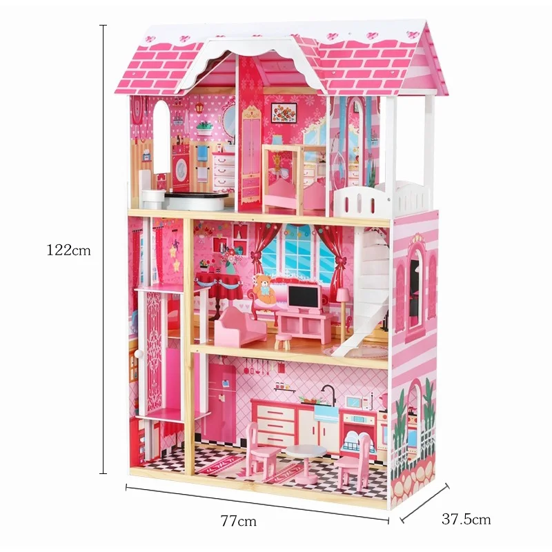 big pink dollhouse