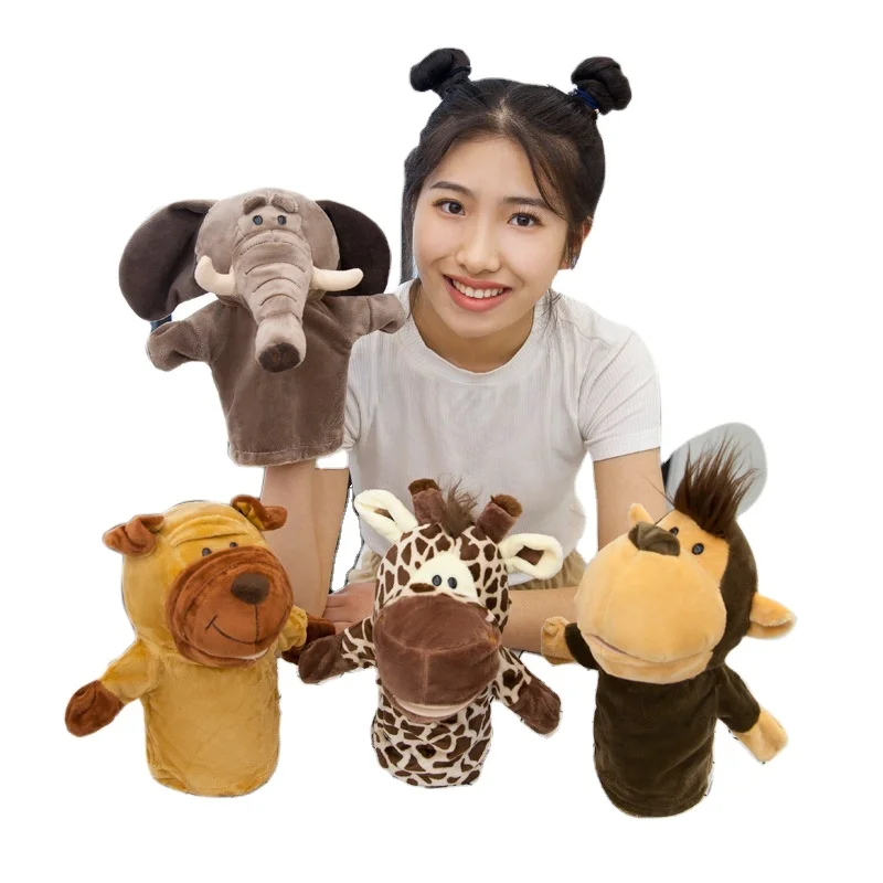 Cpc Hot Sale Tale Telling Toys Plush Hand Puppet Lovely Forest Animal Hand Puppets For Kids