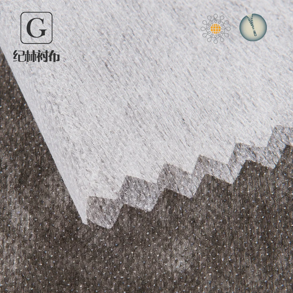 
wholesale Embroidered fusing 100% cotton shirt interlining fabric 