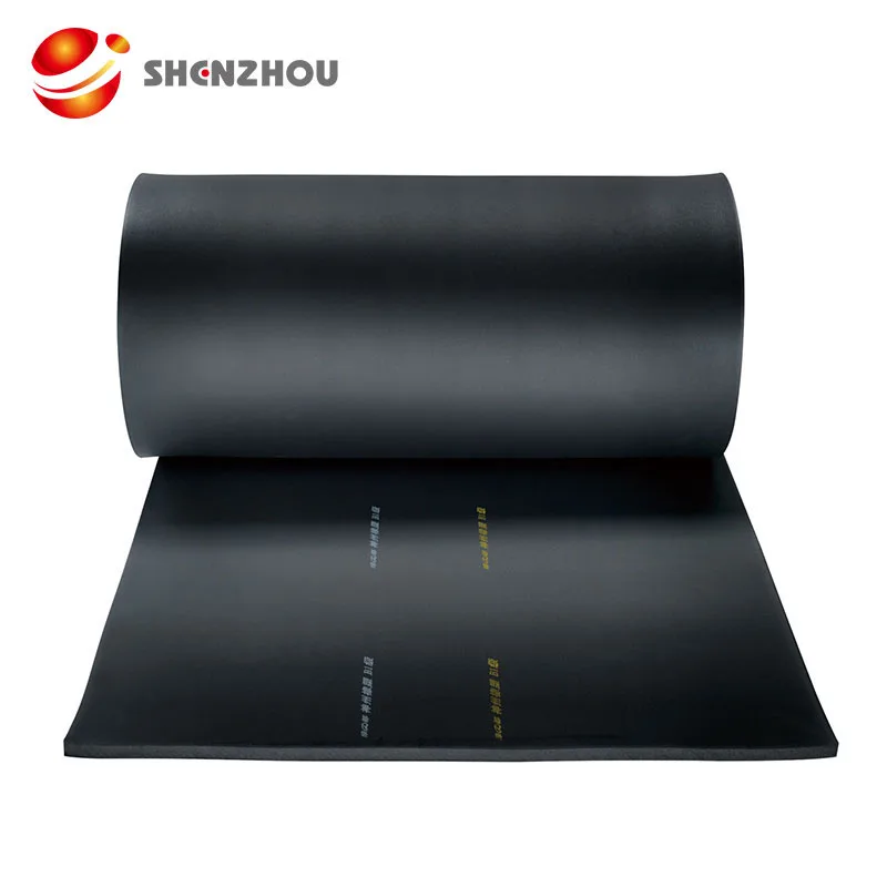 
Good quality black NBR/PVC rubber foam sheet insulation construction material in China 