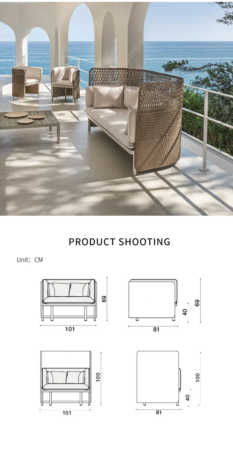 rope patio set on New Design Modern Patio Outdoor Rope Furniture For Garden Sofa Set Living Room Wicker Rattan Chair R Garden Sets Wholesale Furniturewholesales Com