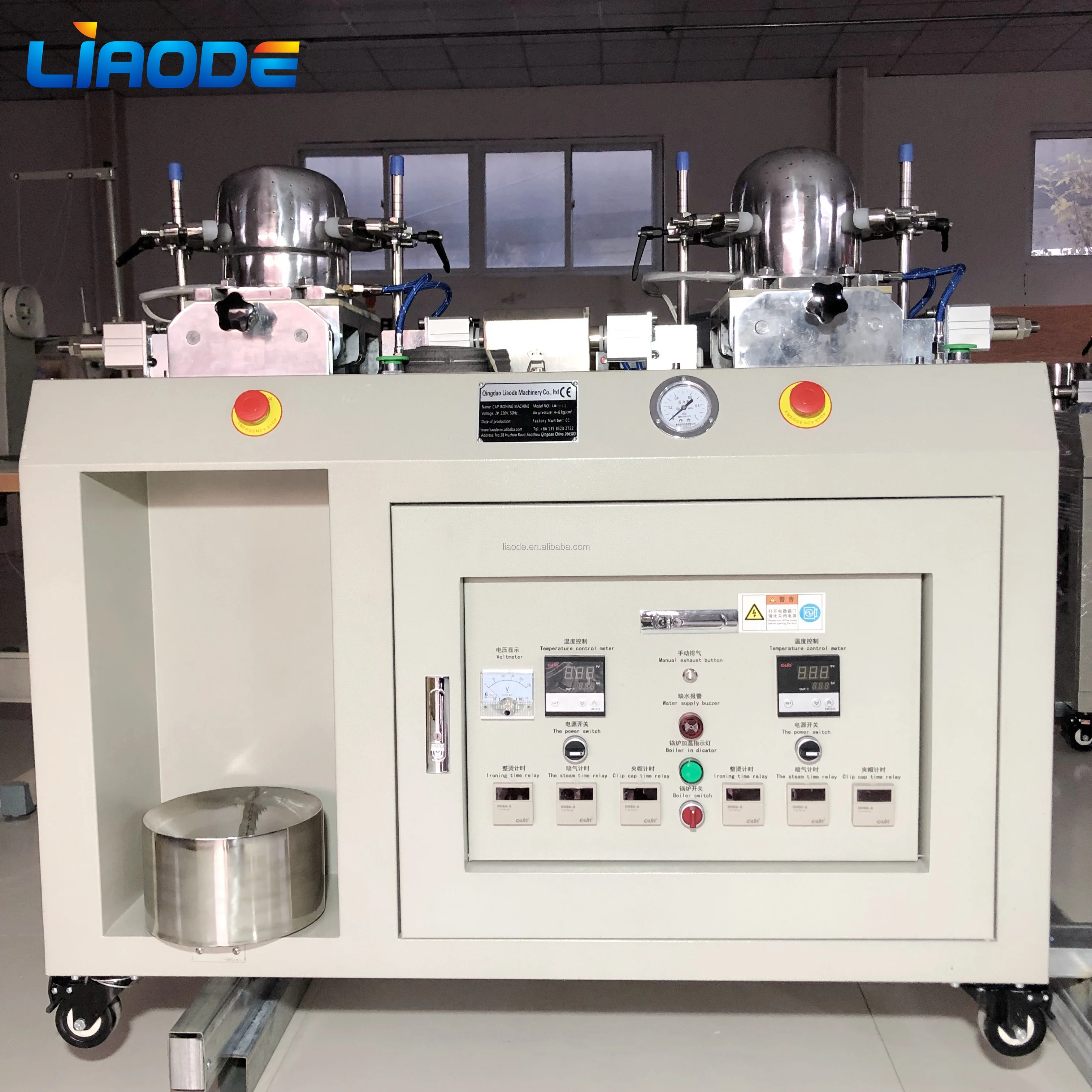 High Quality Steam Automatic Baseball Cap Ironing Machine With Two Head