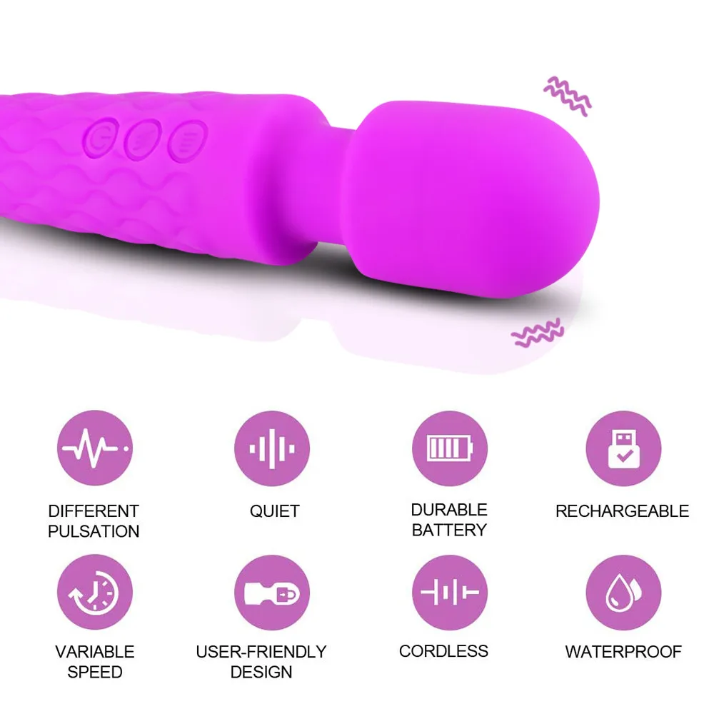 Powerful Av Vibrator Wand Vagina Clitoris Stimulator Vibrators Sex Toys For Women G Spot