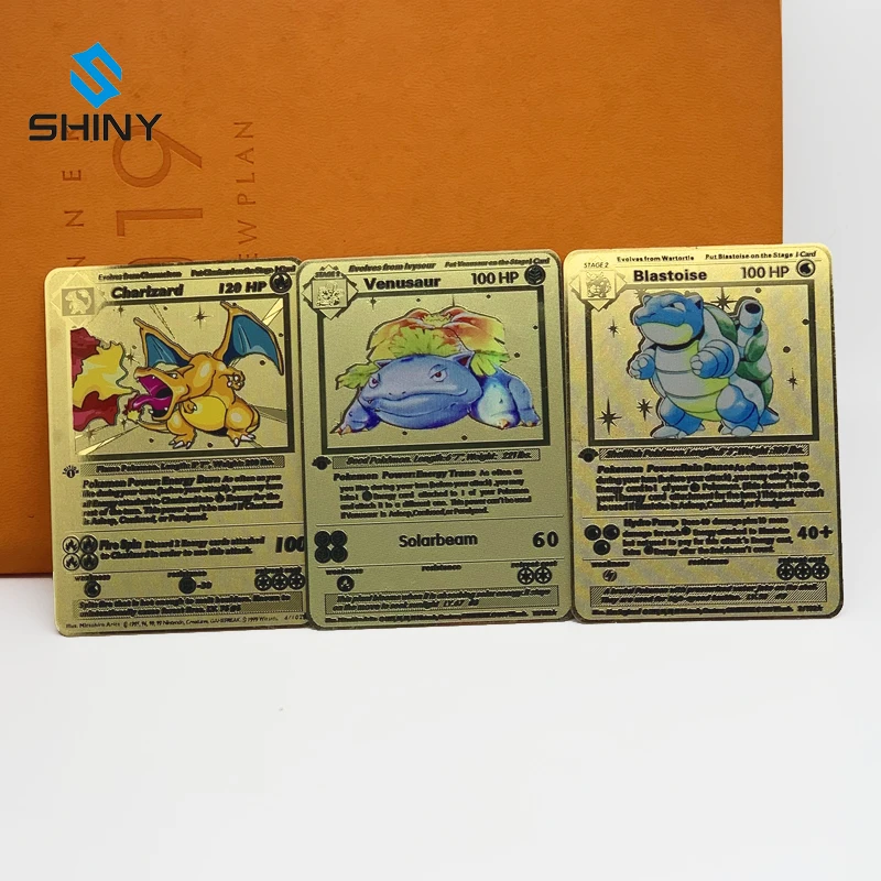 Pokemon Shining Charizard Gx Gold Metal Pokemon Card New Animation Buy Shining Charizard Gx Card Charizard Card Shining Charizard Product On Alibaba Com