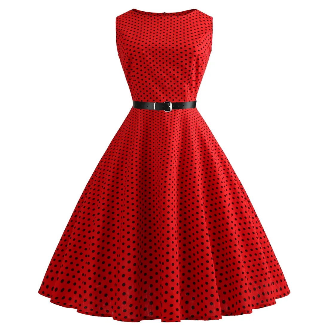 Elegant Casual Floral Retro Vintage Summer Women's Dresses - A-Line  Sleeveless Swing Pinup Style for Parties & Events