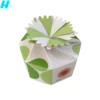 Wholesale custom colorful flower-shaped paper gift packaging box for candy or small things