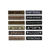 Great Value Tactical Morale Patch Full Embroidery Military Patches Magic Tape Set for Caps